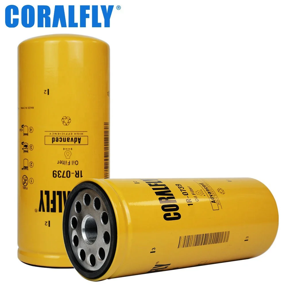 OEM ODM Excavator Diesel Engine Filter Lube Oil Filter 1R0739 1R-0739 LF3379 B76 LFP3191 for Caterpillar