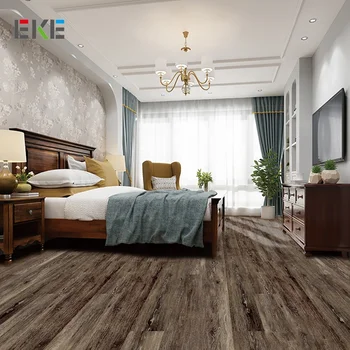 The factory produces LVT plastic wood grain flooring 2.0mm thick household vinyl flooring