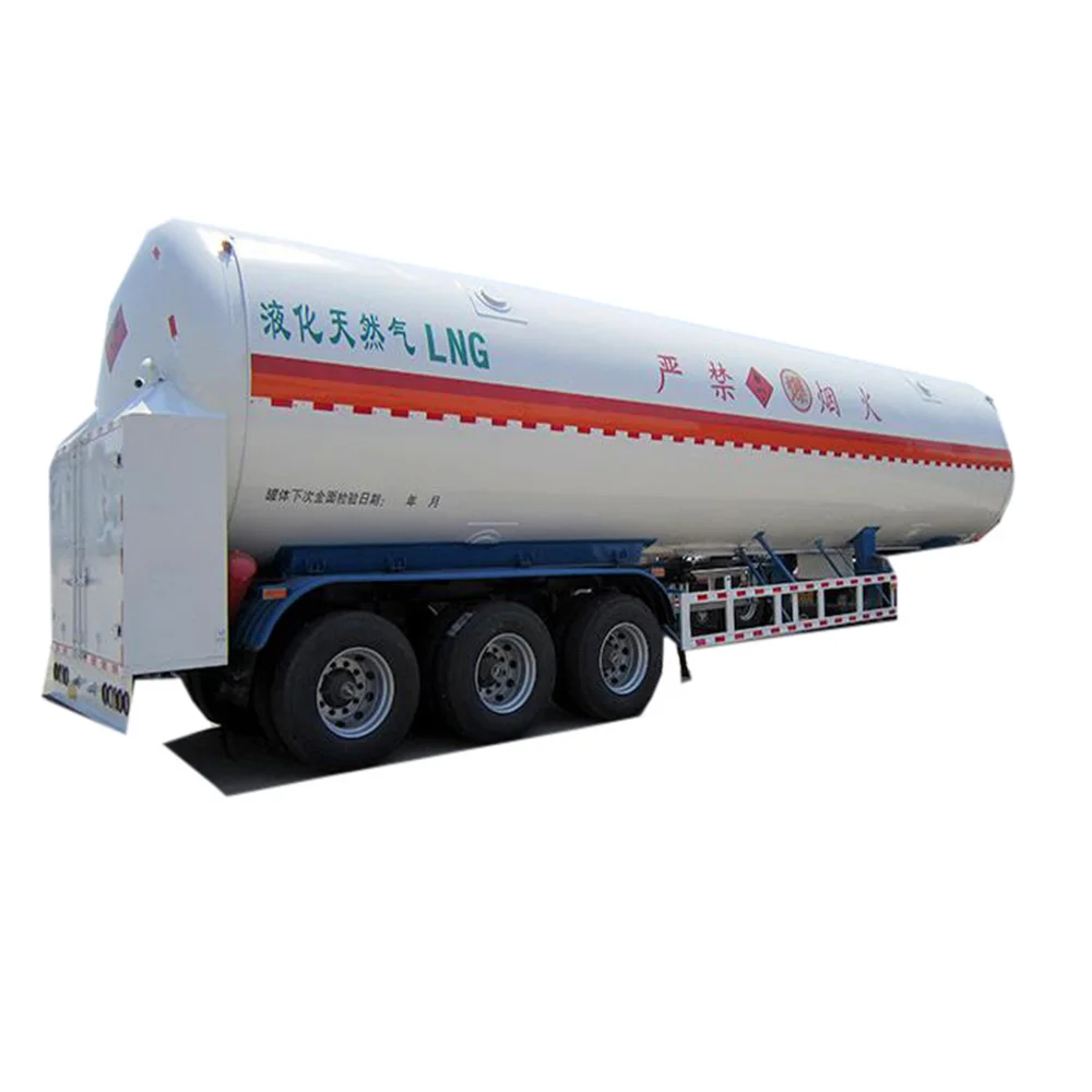 New 30-55 Cubic Meters Steel Semi-Truck Trailer for Liquid Oxygen CO2 LPG Liquid Ammonia LNG Storage 6x4 Drive Wheel Manual