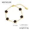 E100- Gold black Bracelet