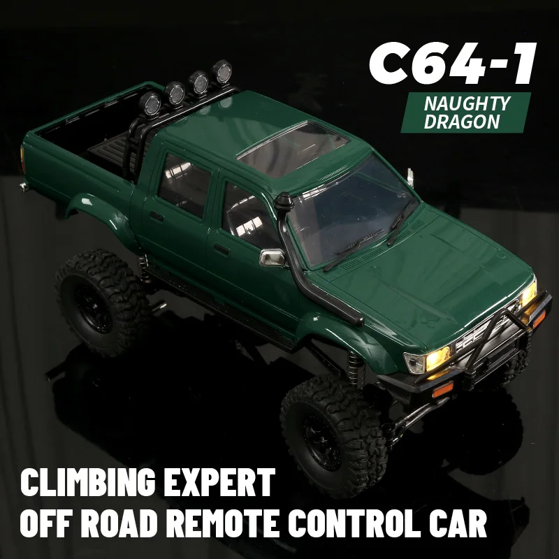 WPL C64-1 RC Climbing Car - Electric Off-Road Pickup Drift Toy for