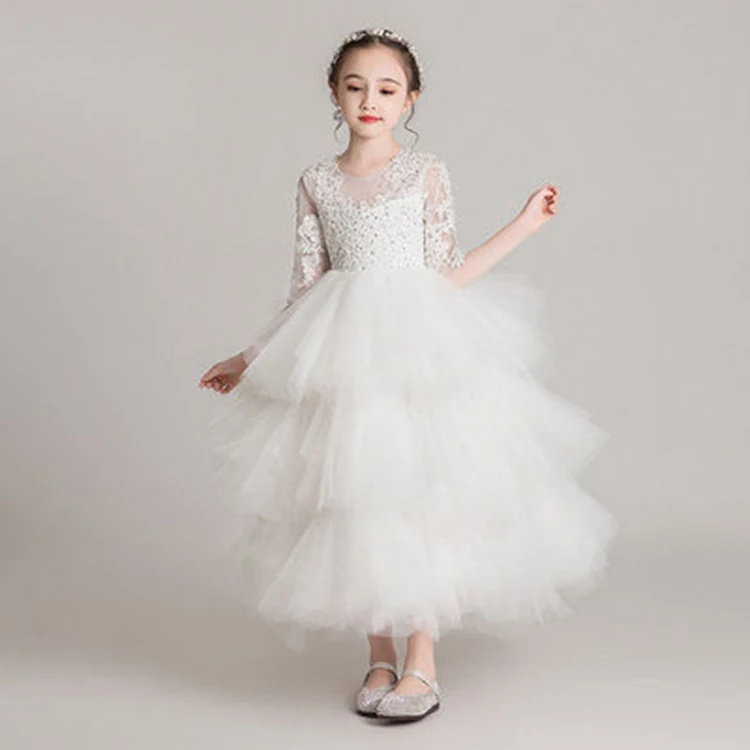 White Flower Princess Teenage Girls Dresses Birthday Party Dresses For ...