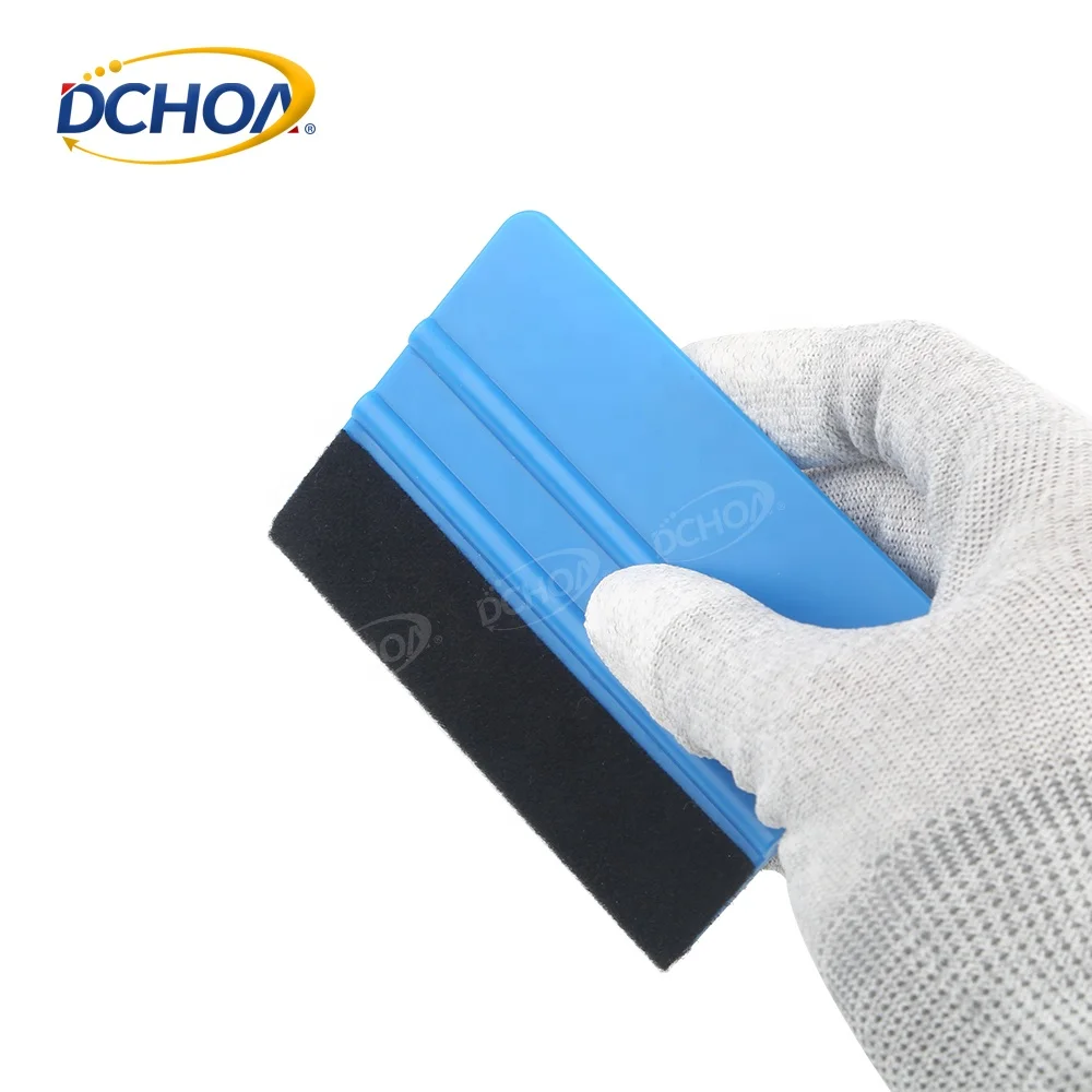 4'' Wholesale Window Tinting Tools Installing Blue Squeegee With Fabric ...