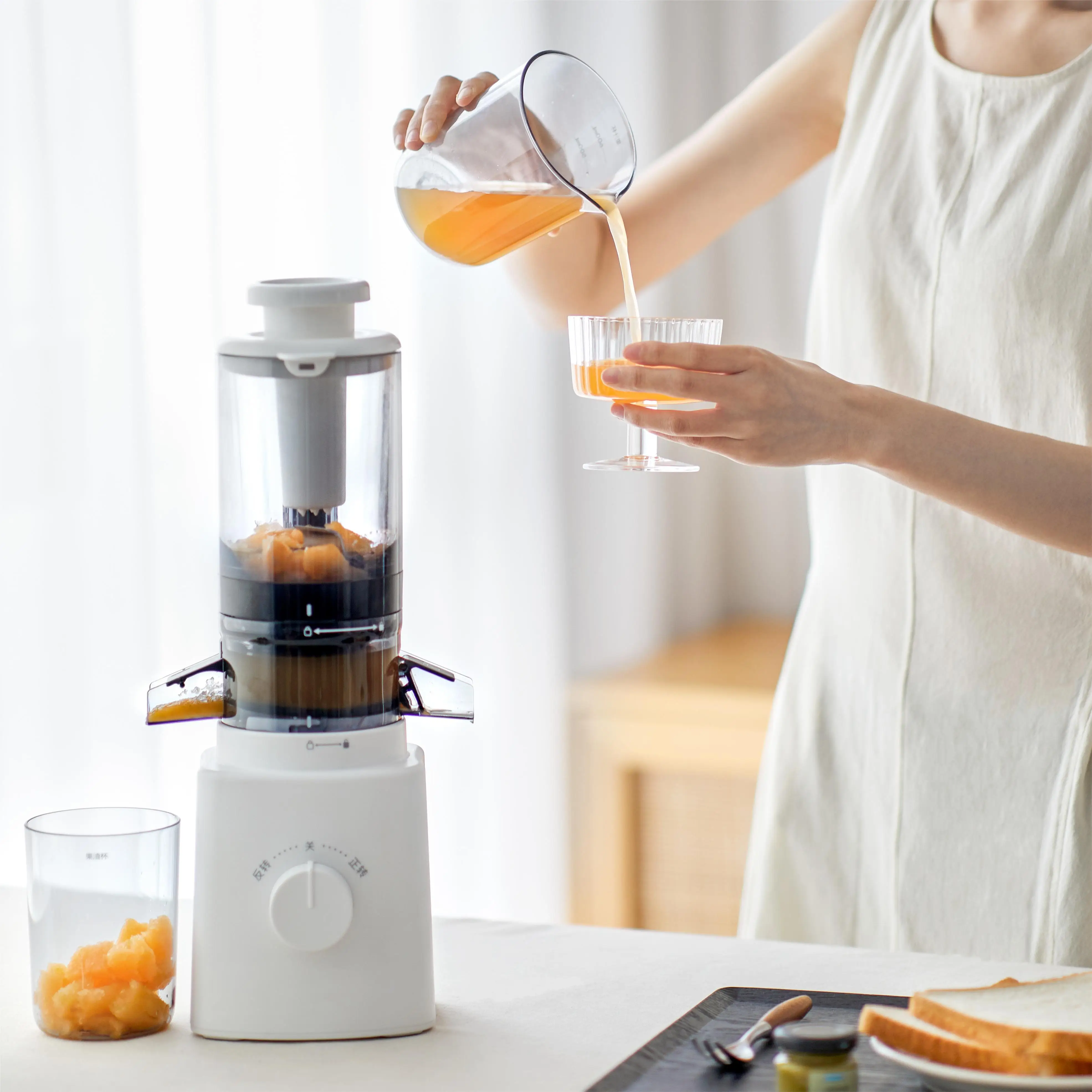 Olayks Home Use Multi-purpose Fruit Squeezer Electric Juice Extractor Machine Ice Cream Processor Juicers