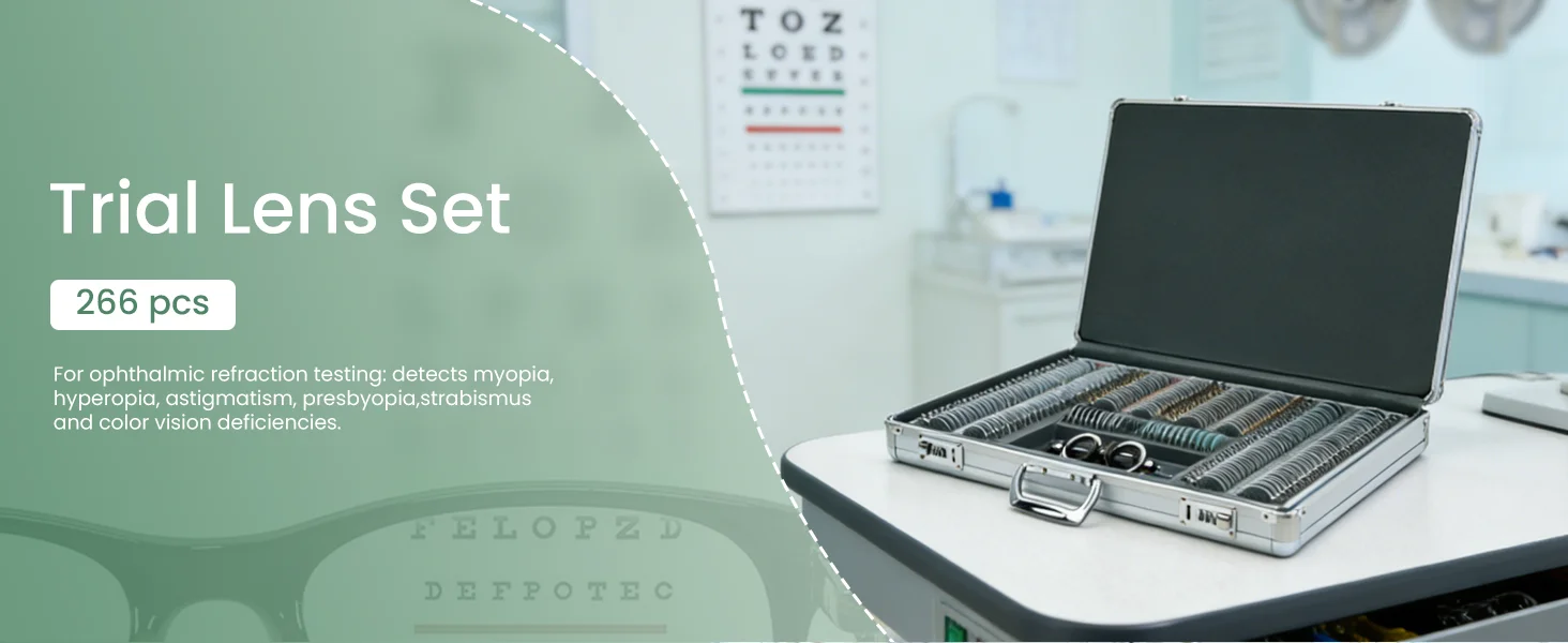 Trial Lens Set JS-266B Optometry Equipment Eyewear Shop Eye Testing Tool