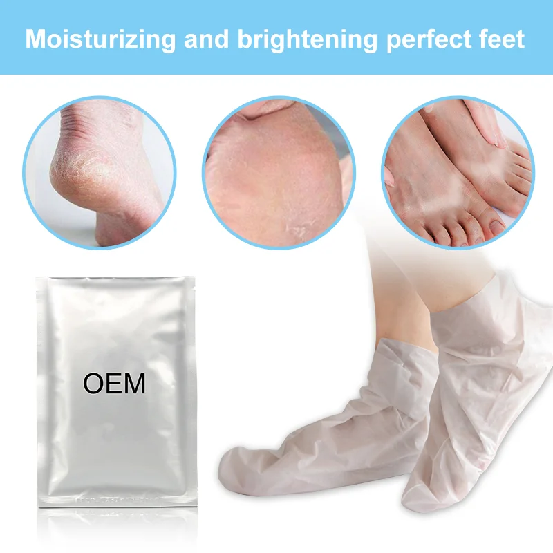 Good Quality New Glycerin Aloe Vera Pedicure Socks Big Size Nourishing Foot Mask OEM