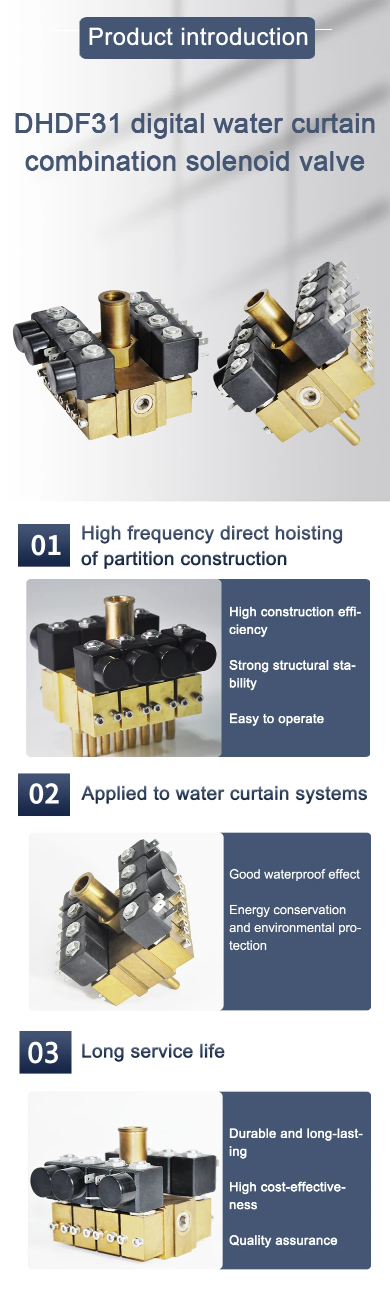 Water Curtain Solenoid Valves Control 24v 220v Digital Water Rainfall
