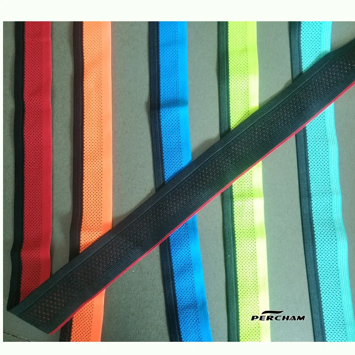 Mesh Webbing Supplier High Quality Quick Dry Breathable Multi Colors Fold Over Elastic Belt Waistband