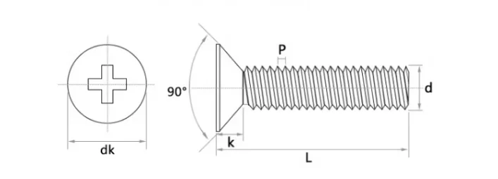 product best supplier copper screw manufacturer m2 m8 brass phillips countersunk machine screws-59