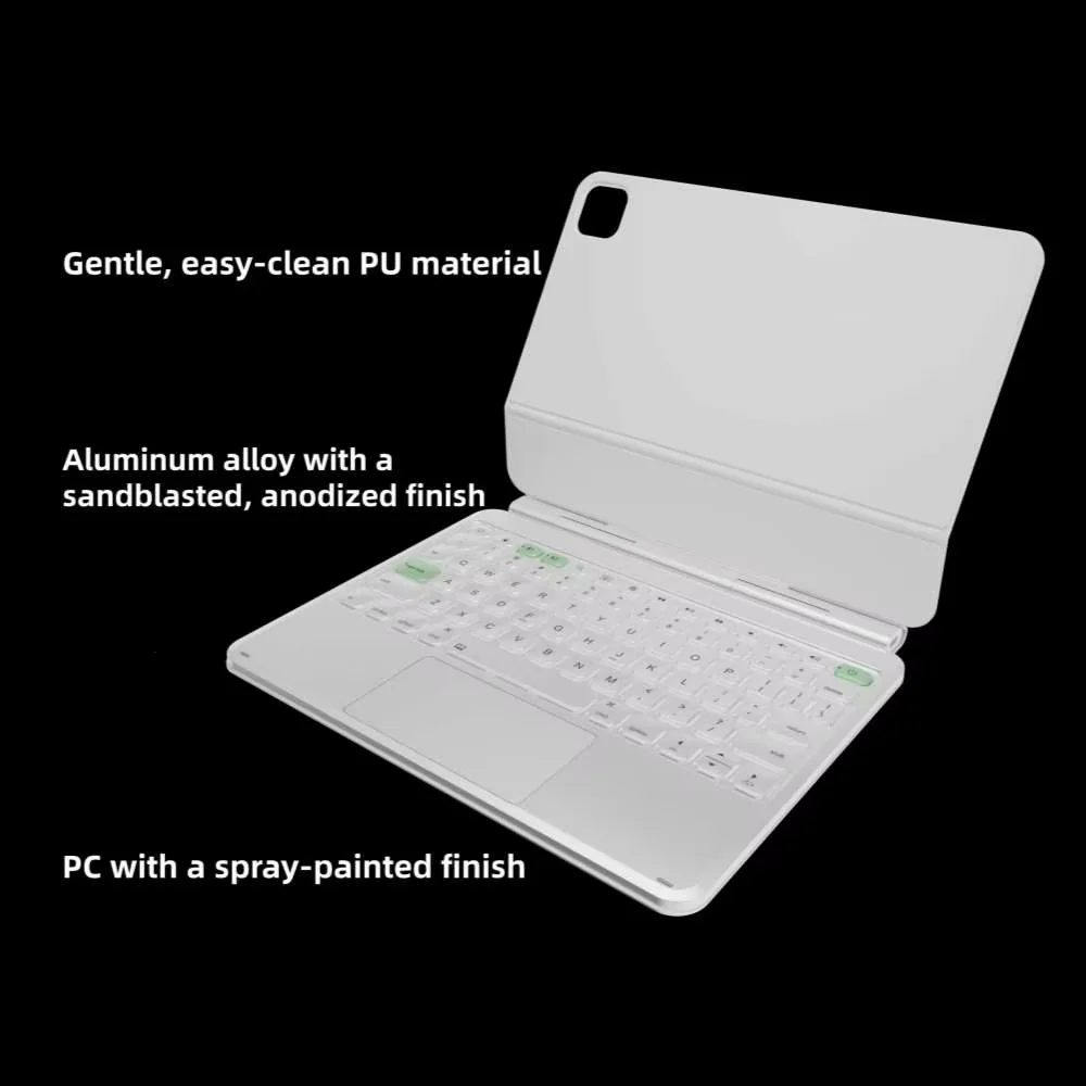 odm customizable aluminum magic keyboard for ipad pro 11 inch low latency backlit keys with stain resistant folio magnetic-6