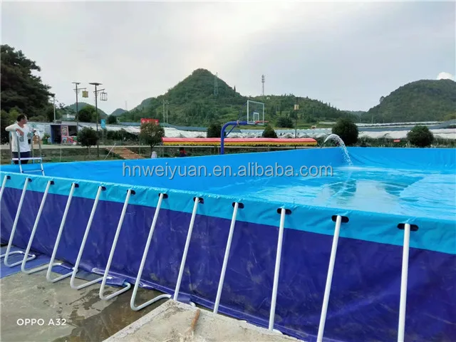 Steel Inflatable Pool Outdoor Water Fun Summer Activity Equipment Large PVC and Stainless ...