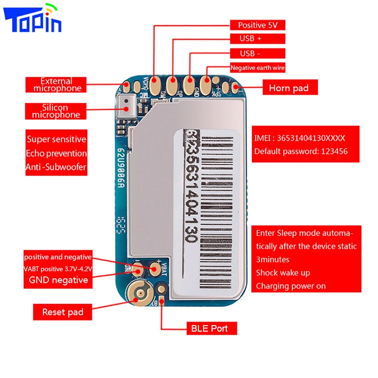 ZX612 Mini GPS Tracker Motherboard - Precision & Portability
