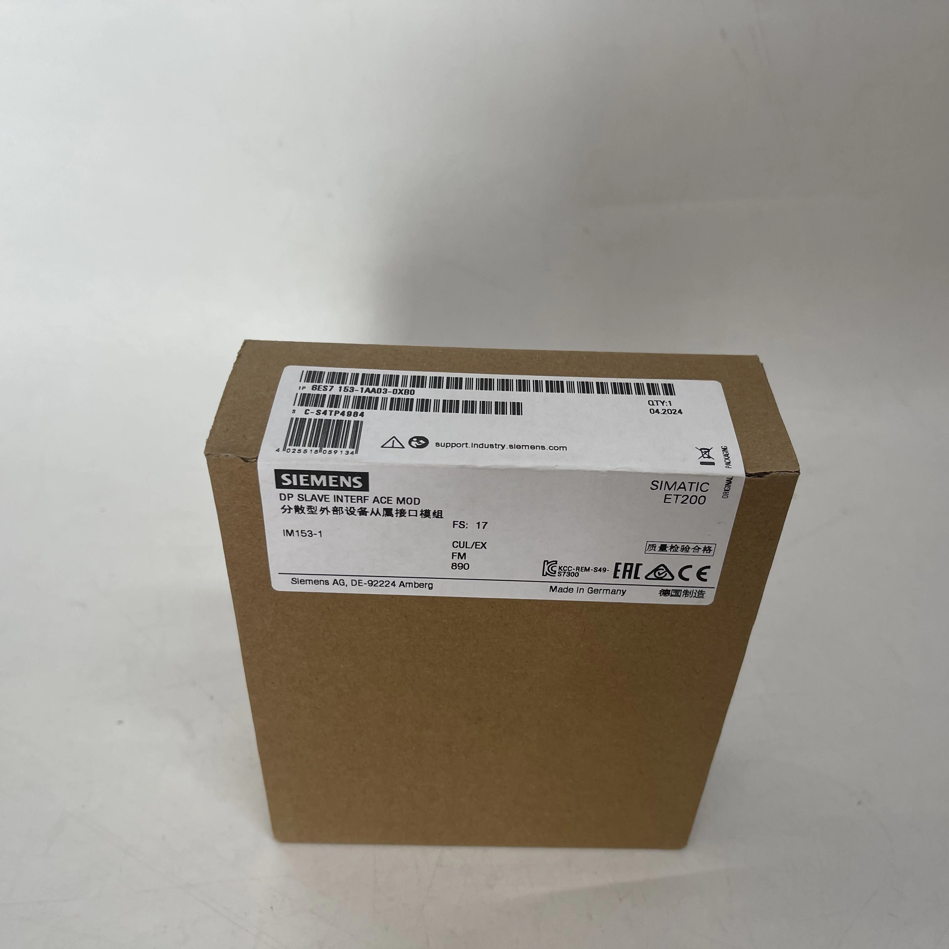 SIEMENS DP Slave Interface Module 6ES7153-1AA03-0XB0