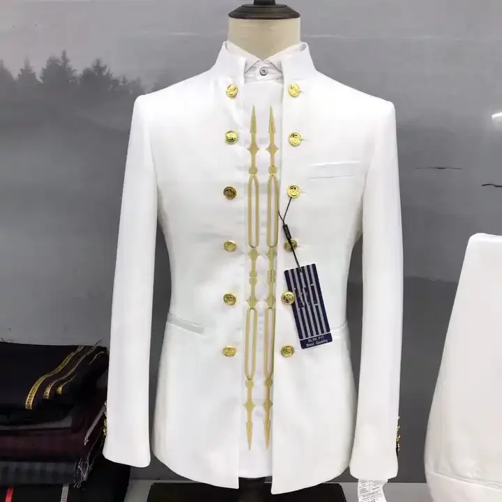 Abo Da 3 Pezzi Da Uomo In Forma Slim F Bavaglio A Scialle, Blazer A Bottone, Gilet, Pantaloni Matrimonio, Ballo Di Fine Anno, Smoking Sposo Poliestere Da 78,83 € | DHgate