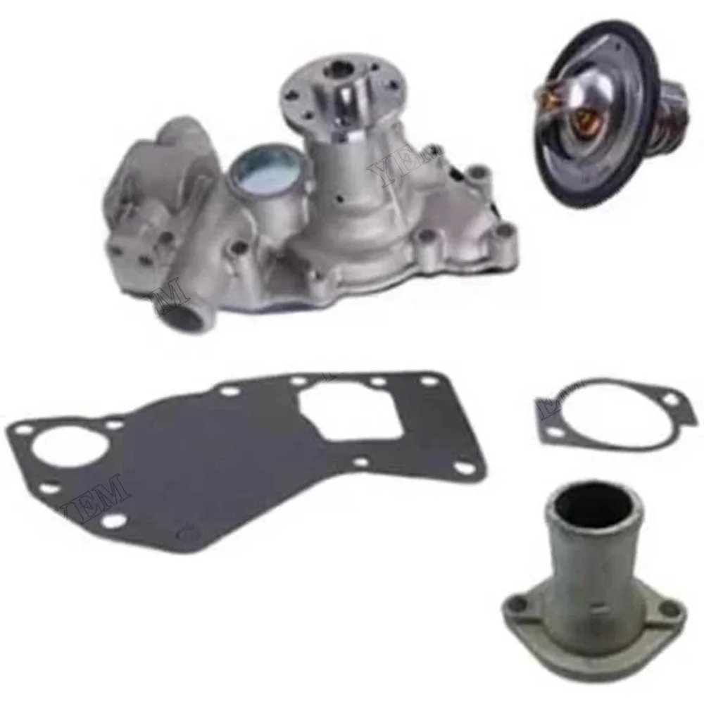 Water Pump 8981262300 With Gasket & Thermostat 8973617700 & Pipe 8971690151 for Isuzu Engine 4LE1 4LE2 John Deere