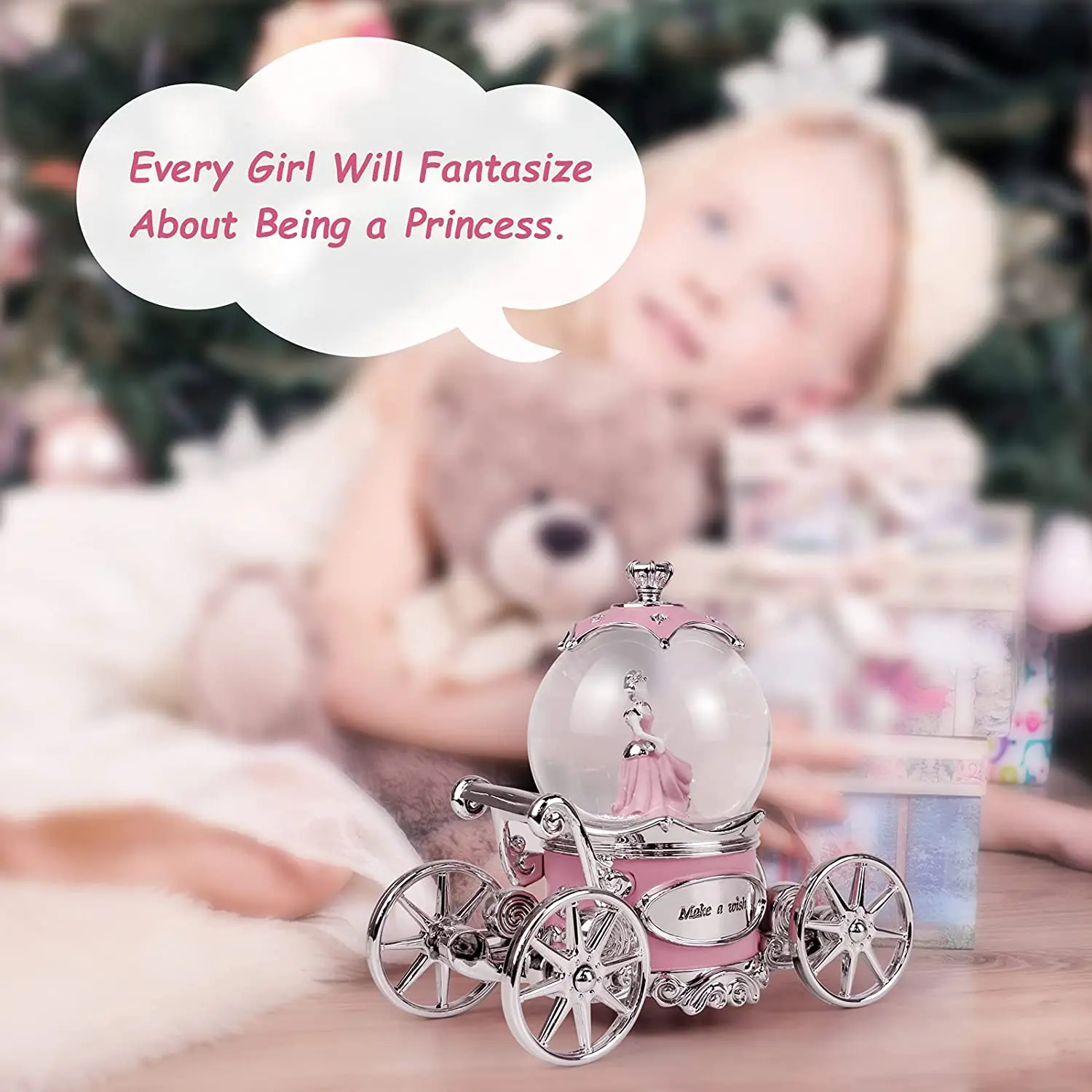 Студия Золушка снежный шар Музыкальная Коробка снежные глобусы меняющие светодиодные фонари