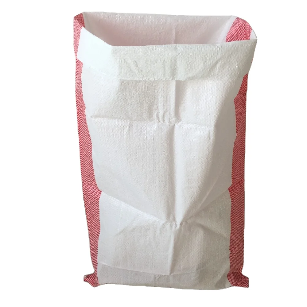 25kg 50kg Polypropylene PP Woven Rice Salt Packaging Sack Bags for Salt  Rice Packing