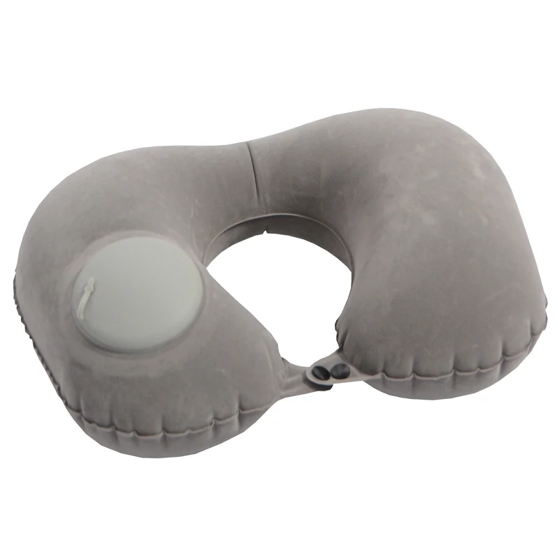 Индивидуальный Логотип, самонадувная подушка для шеи, складная, оптовая продажа, самонадувная подушка для путешествий