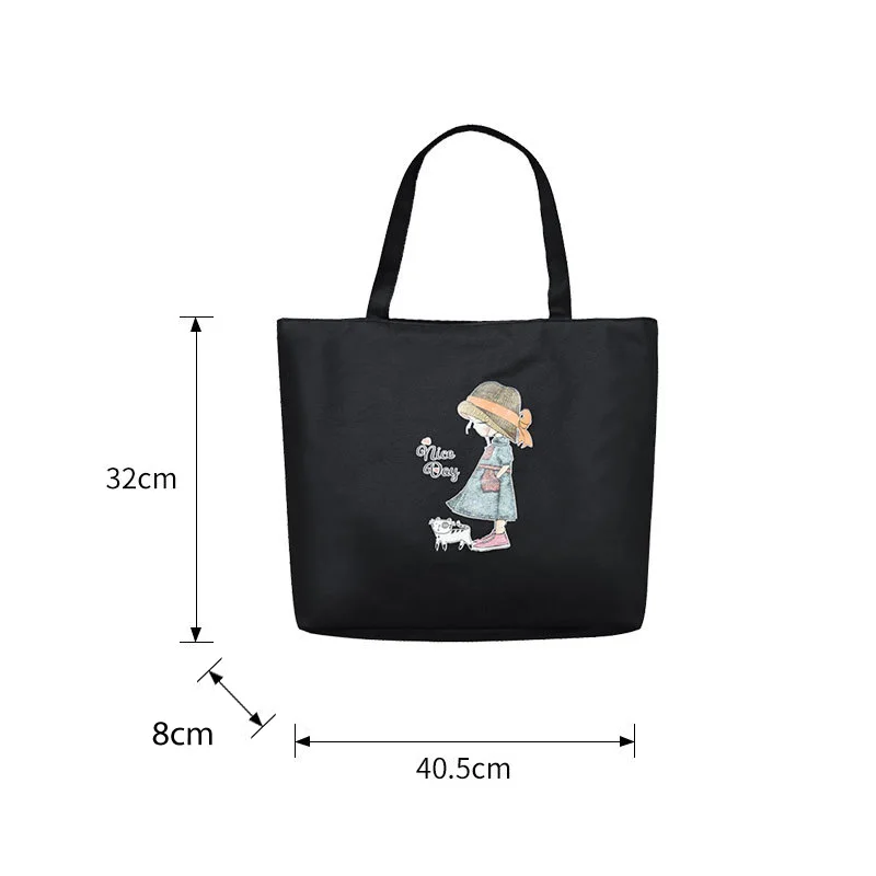 Factory Wholesale Cheap Reusable Eco Oxford Cloth Nylon Fabric Shopping Bags With Logos Zipper