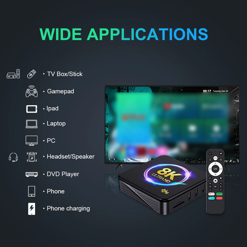 Topleo I96 King Android Tv Box 2.4g 5g Wifi 4k Streaming Frete Gratis Hd18 Black Tv Box Android
