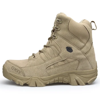 Hot selling men's outdoor high-top hiking shoes sports and fashionable rubber soles boots