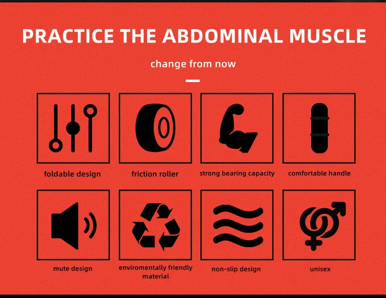 oemmuscle roller wheel push up bars core strength abdominal trainer with knee pad home gym fitness equipment-3