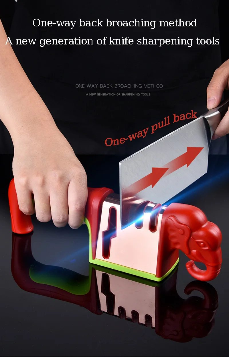 Elephant Multi-Functional Sharpener - Kitchen Knife  Scissors Sharpener Stone