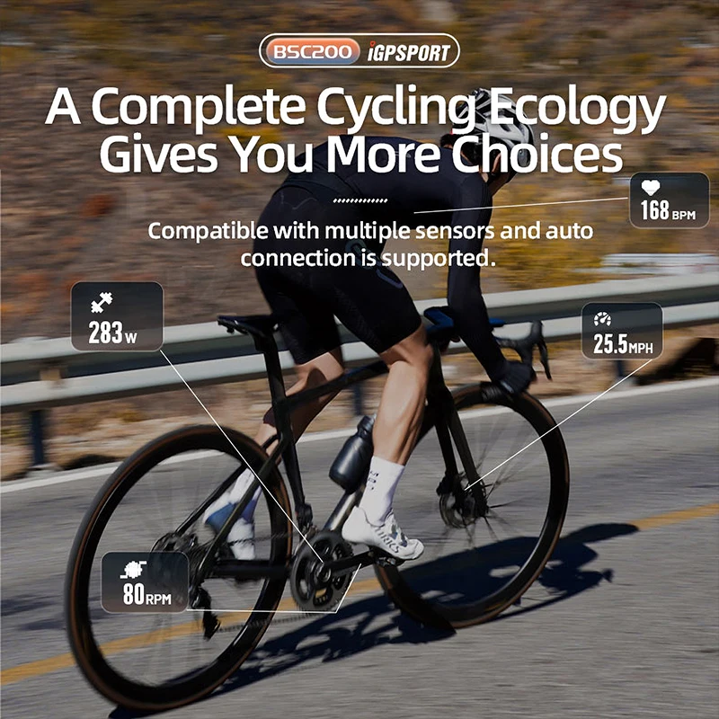 Новое поступление BSC200 IGPSPORT велосипедный компьютер GPS BLE ANT + дорожная навигация для езды на