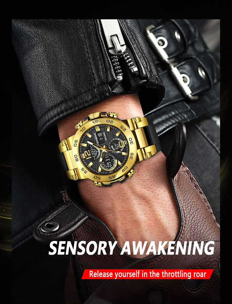 FOXBOX FB0033 Digital Sport Watch for Men Fashion Outdoor Watch Men Top Brand Luxury Waterproof Chronograph Relogio Masculino