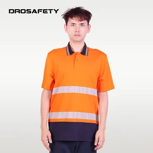 Cheap Workwear Knitted Work Clothes NFPA 2112 Fire Resistant T-shirts Cotton Short-sleeved Shirt