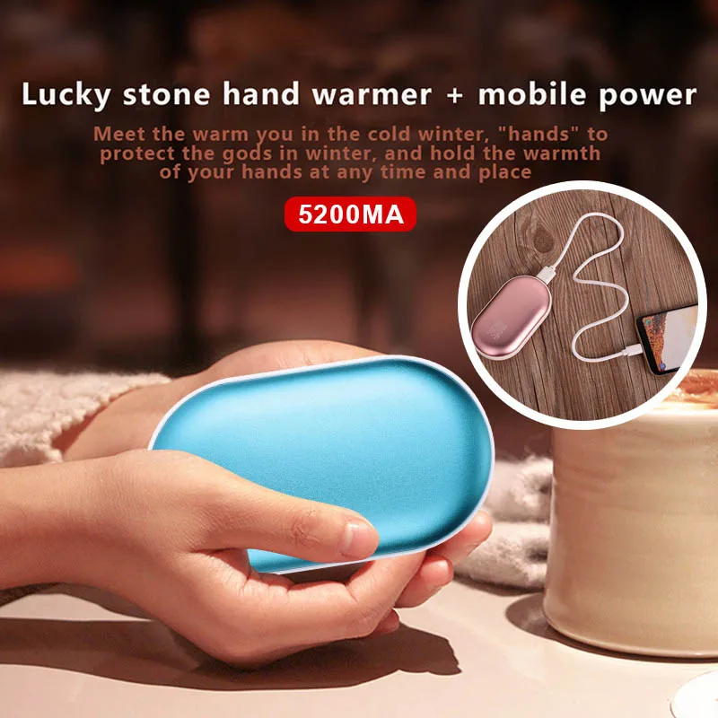 5000 мА/ч, грелка для рук Power Bank Аккумуляторная мини Powerbank Красочный милый портативное зарядное устройство Power Bank
