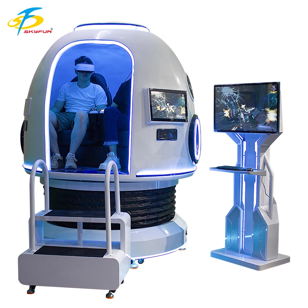 VRNO.1 New Fun Space Capsule Outer Space Play Simulation 2 Seats Cruise Simulator 9D VR Space Capsule