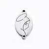 Silver Double Hole