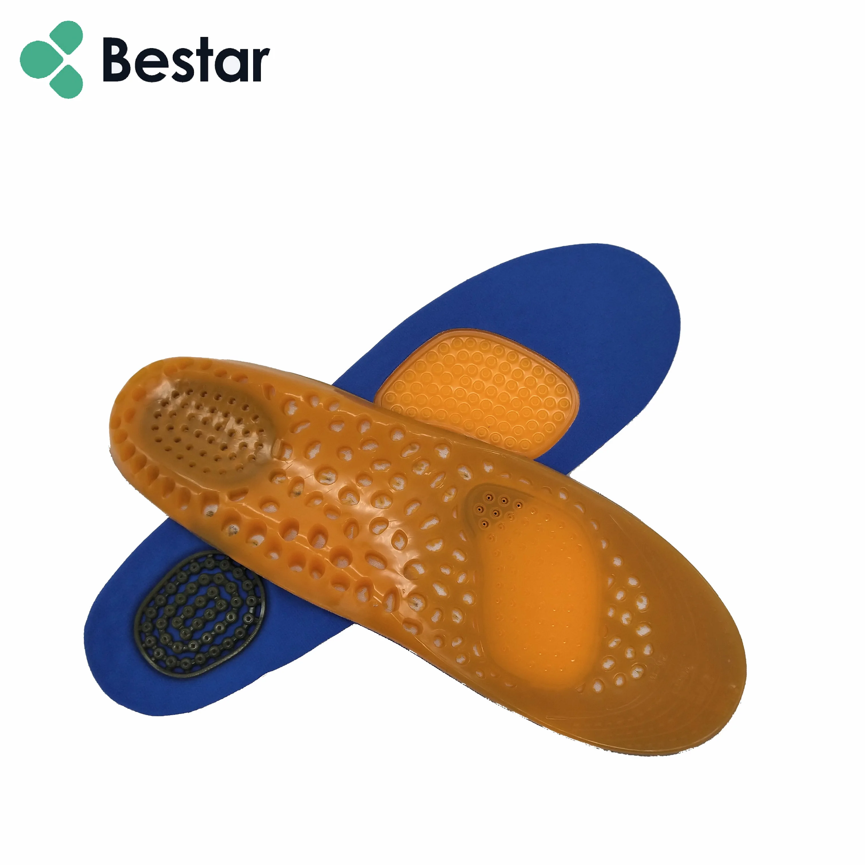 Path Feel Insole Flexibility Soft Feeling Insoles Silicone Gel Foot Massaging Sporting ...