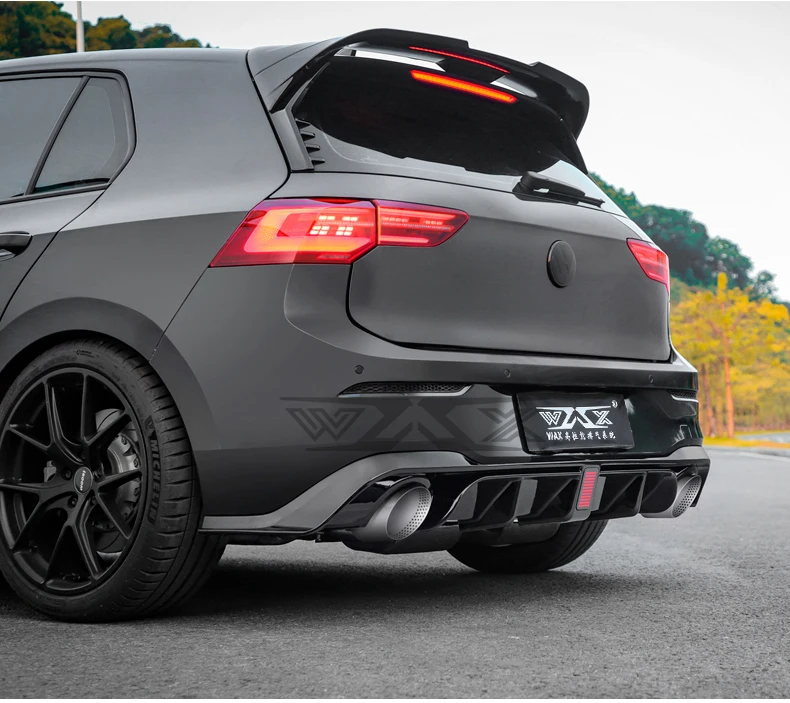 Customized Stainless Steel Exhaust Tailpipe Baking Finish Drilled Exhaust Pipe Universal