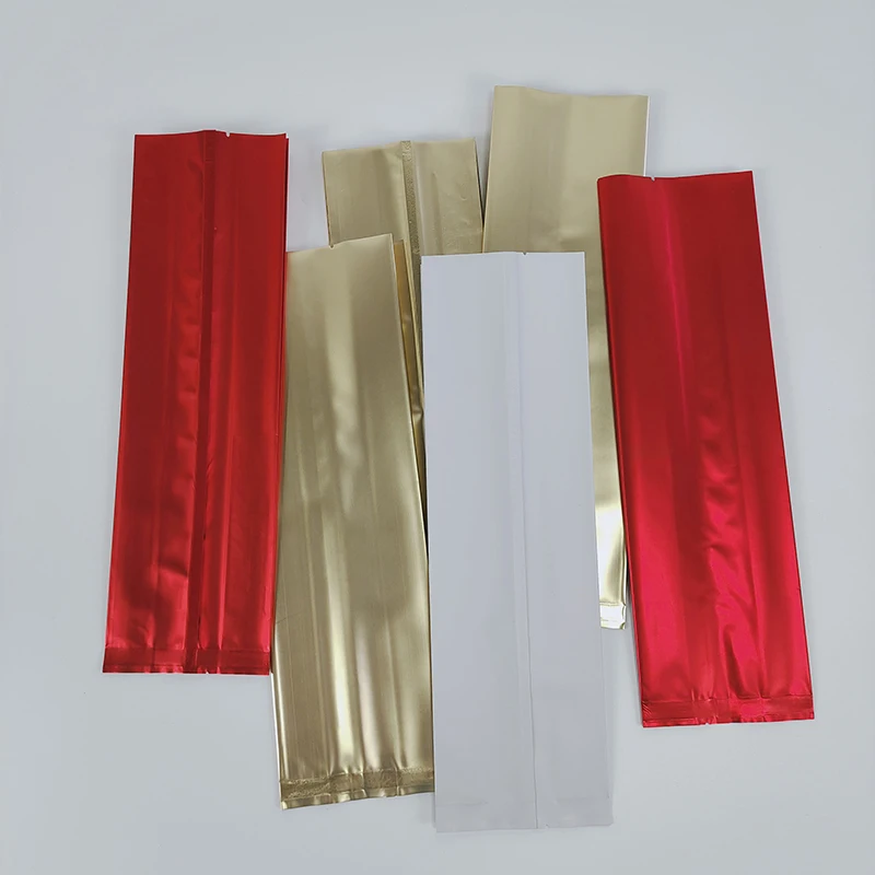 Heat Seal Side Gusseted Coffee Bean Bag Heat Seal Foil Aluminized Tea