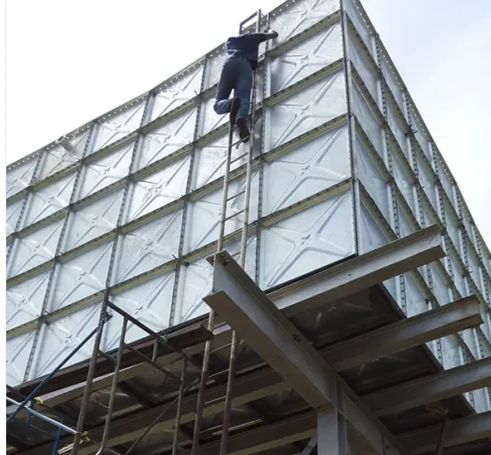 Factory Price Bolted Modular square Galvanized Steel Water Tank SMC Water tank
