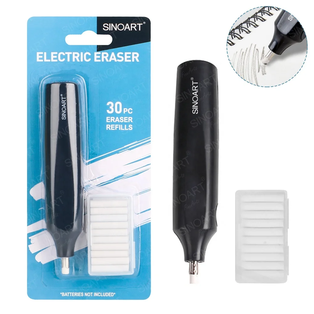 Sinoart Electric Eraser Customizable Electric Eraser Pencil With 30 Pcs