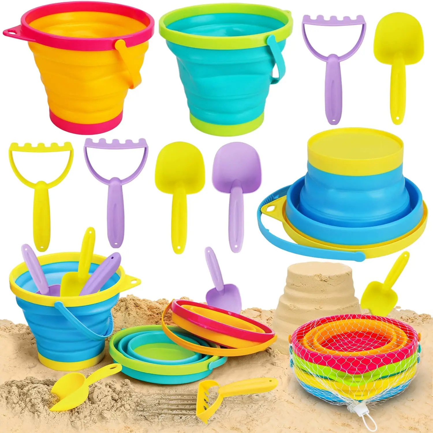 Wholesale Eco Friendly Seaside Outdoor Kids Play Sand Shovel Buckets