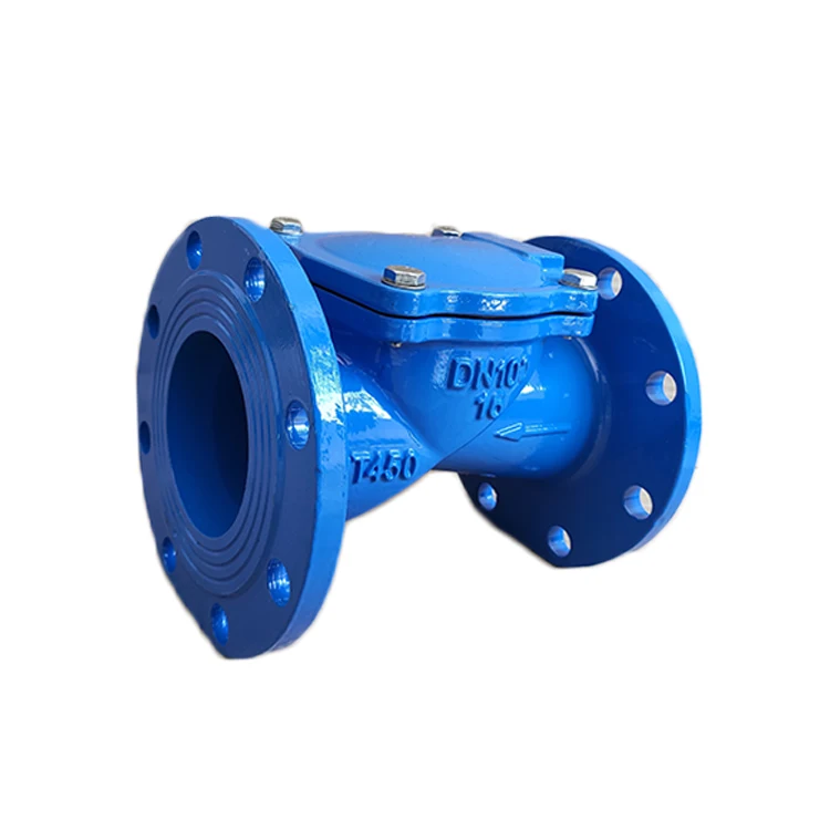 DN100 PN16 Cast Iron Rubber Flapper Type Manual Non Return Check Valve for Water ASIN Product