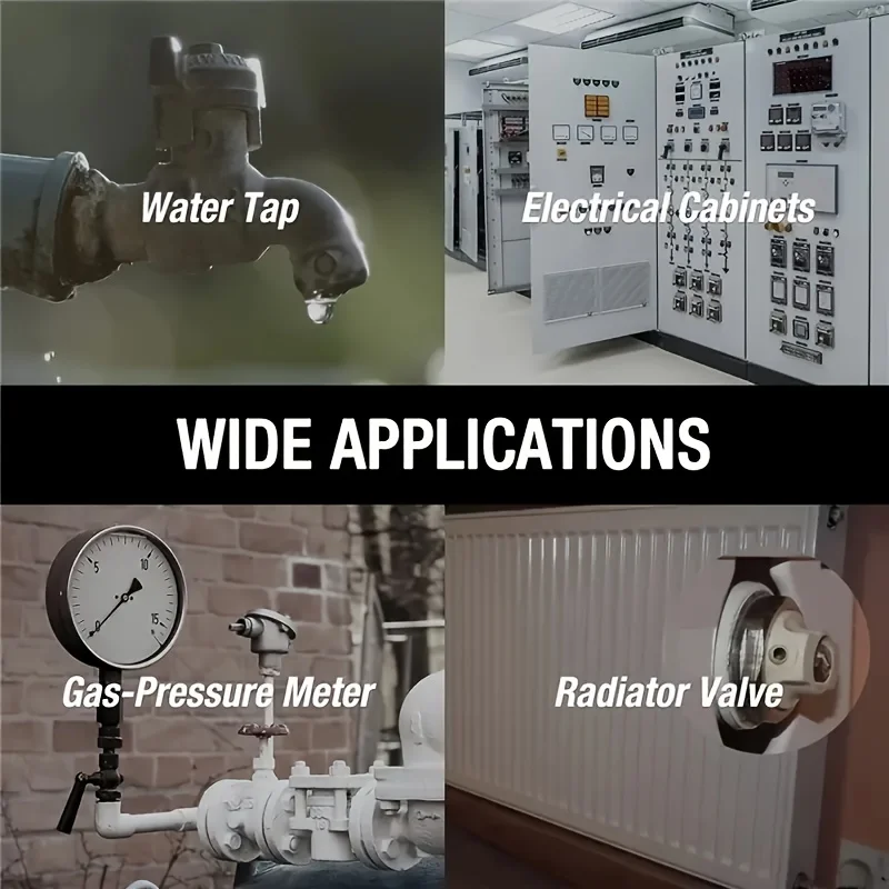 thumbnail image 2 of Universal 4 Way Multi-functional Utilities Key, Electric Cabinet Keys Gas Meter Keys Service Cross Key For Electric Water Gas Meter Box Cupboard Cabin 2 of 10