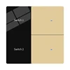 2gang LED Screen switch-Gold