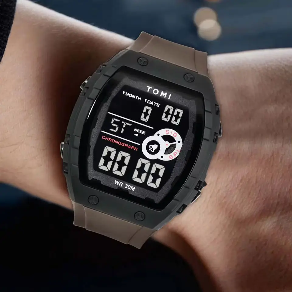 TOMI T209 High Quality Men's Sports Watch Calendar Week Display