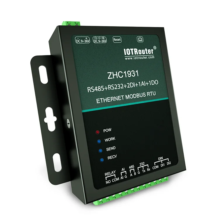 RS485 to Ethernet Converter for Industrial Automation MQTT Modbus TCP RTU with Free Network Cable 1rs485 1rs232 2DI 1AI to RJ45