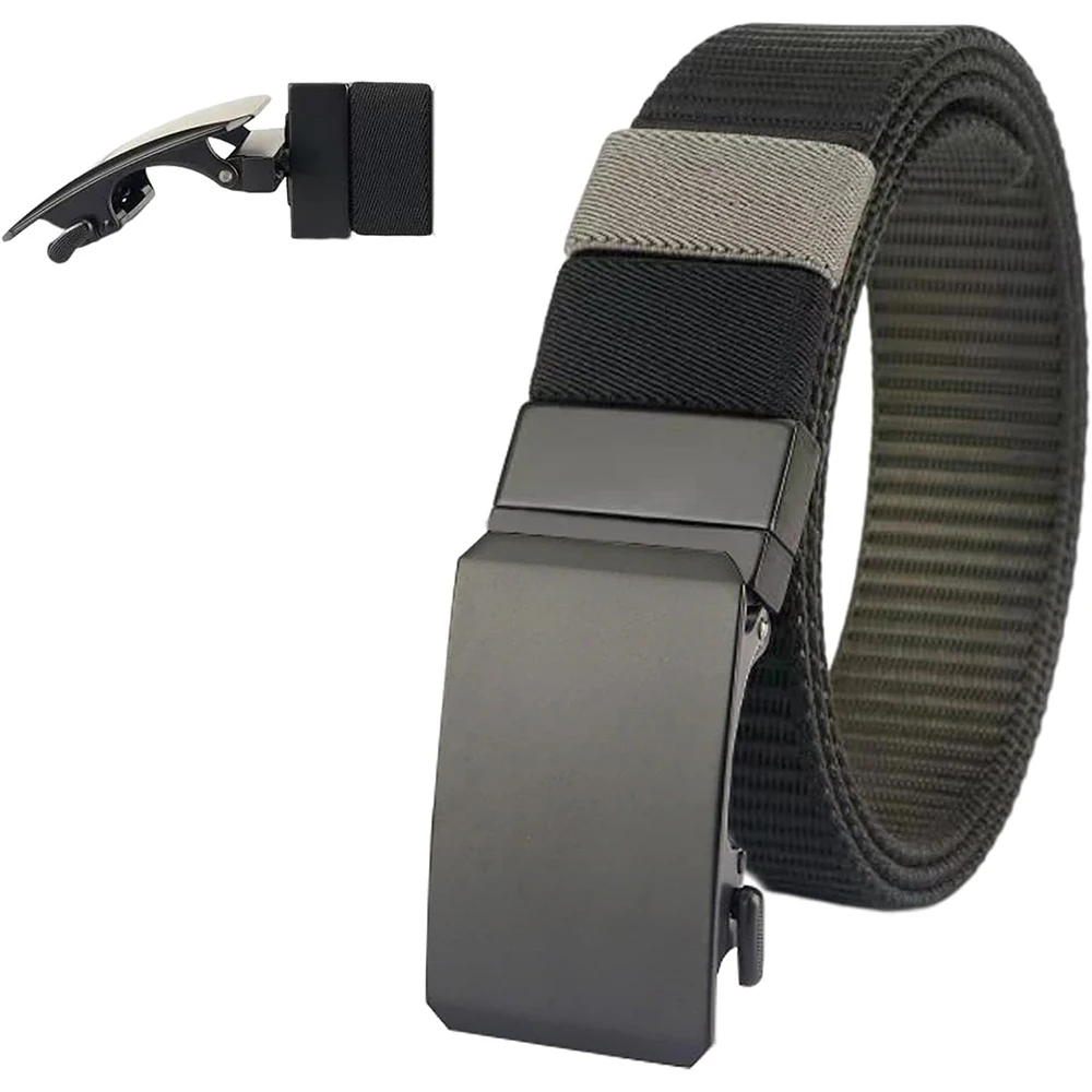 Wear-resistant Breathable Training Reversible Ratchet Belt Hiking Rigger Nylon Extra Thick Webbing Tactical Belt