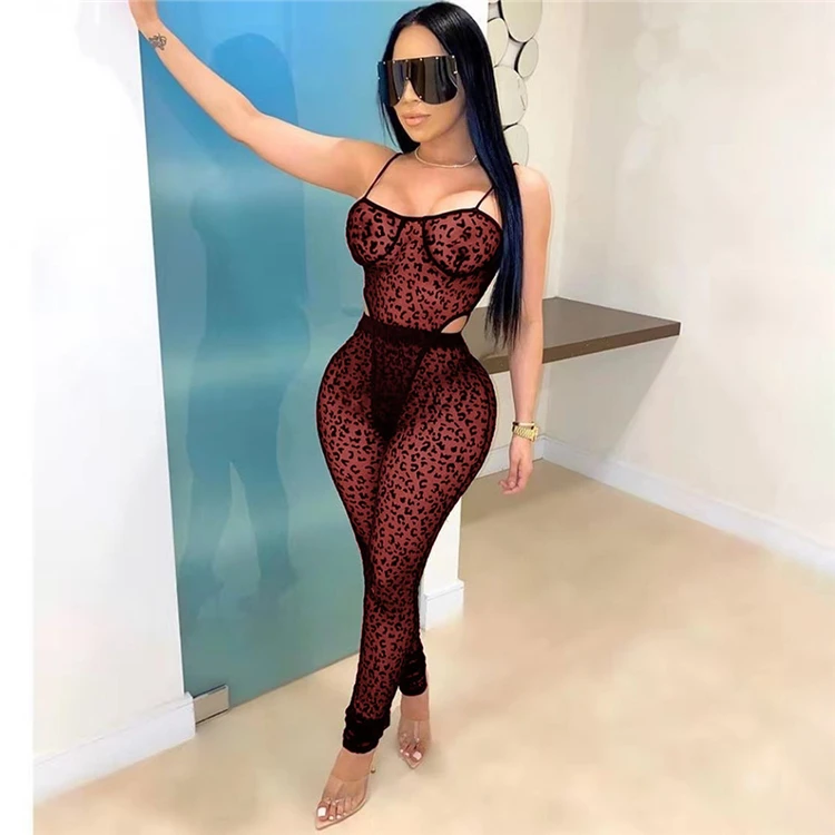 MOEN Suspender bayan giyim  Mesh Sexy Two Piece Set Women Clothing Trendy Products Women 2 Piece Sets