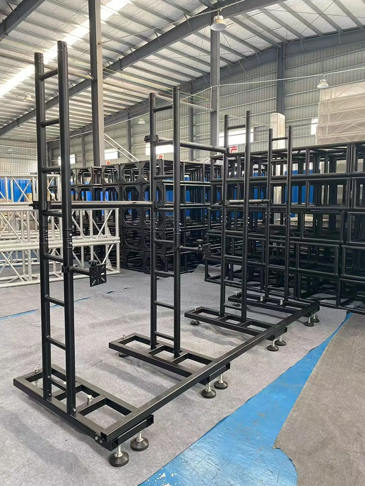 product aluminum adjustable cabinet clamps led screen ground bracket support truss for led cabinet-6