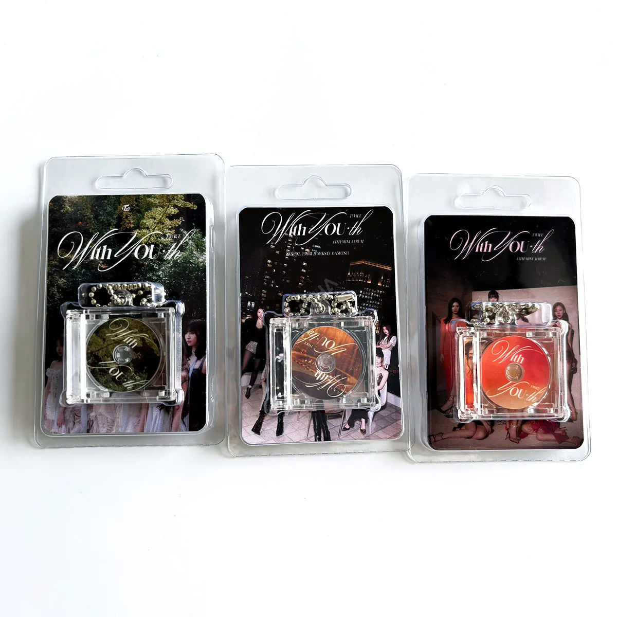 Promotional Customized Kpop Music Key Chain Keyring CD