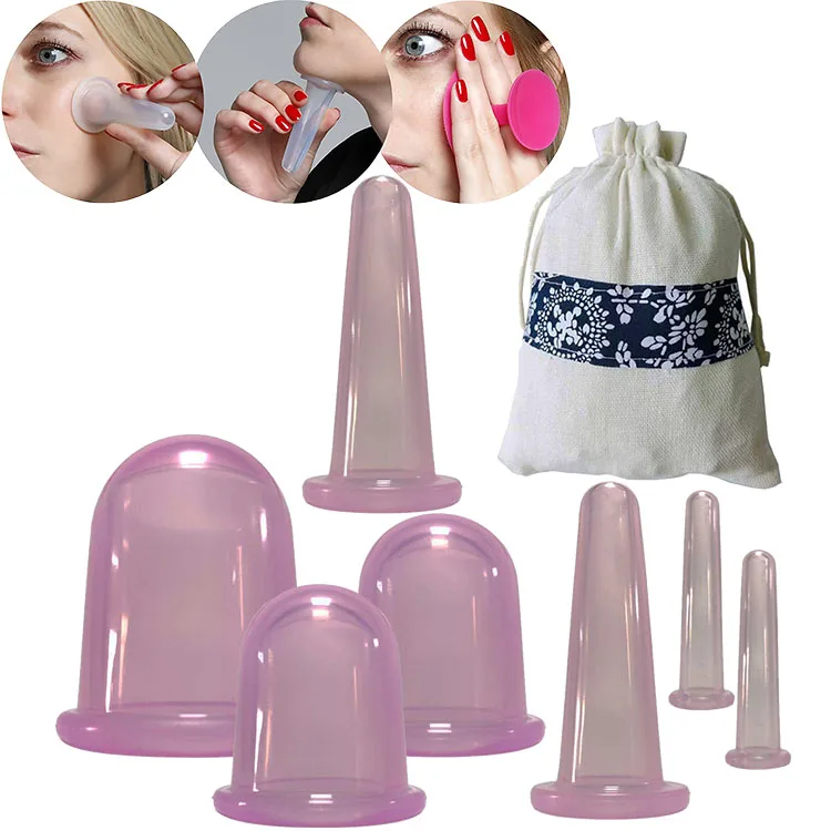 facial silica cans high quality cups silicone cupping therapy
