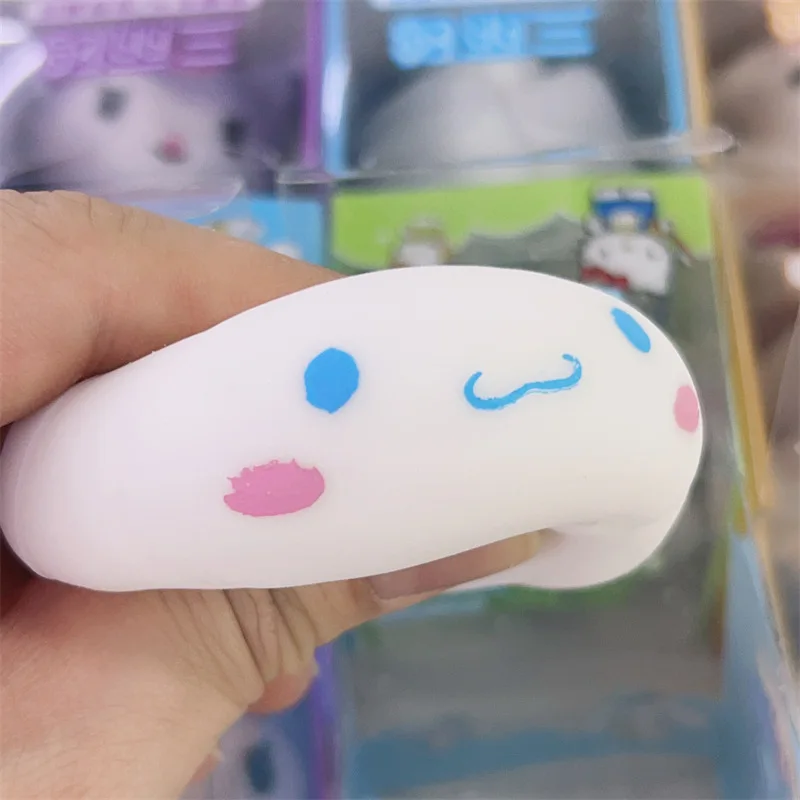 Sanrio Fidget Toy Decompression Slow Rebound Toy Kuromi My Melody Stress Relief Fidget Action Figure Mochila Squishy Squeeze Toy
